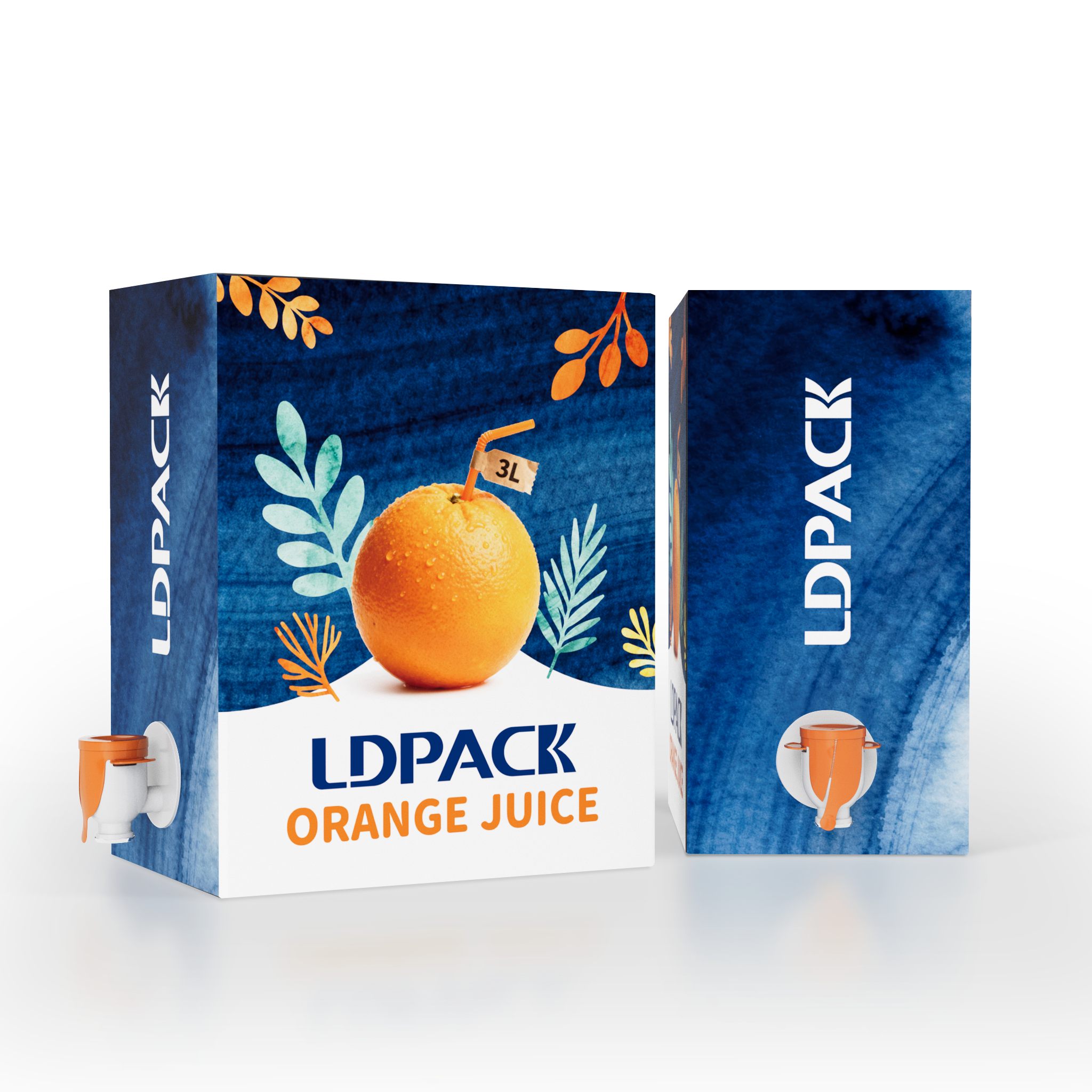 embalaje en bolsa en caja