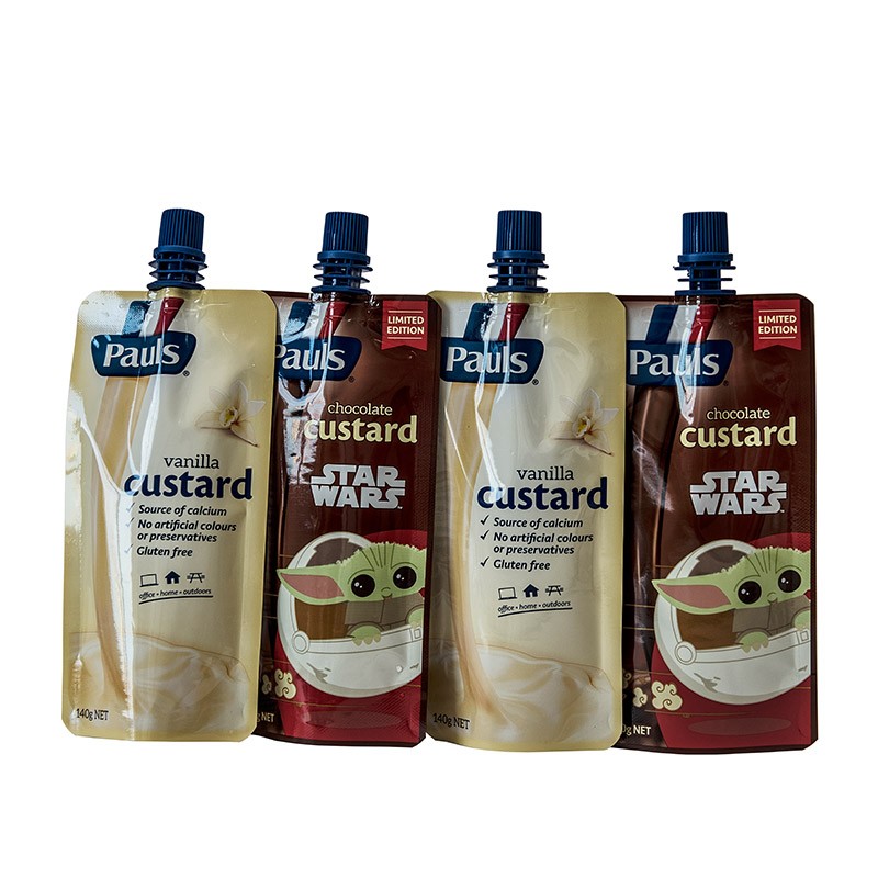 Bolsa con boquilla para yogur