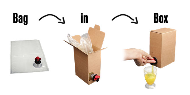 bolsa en caja personalizada